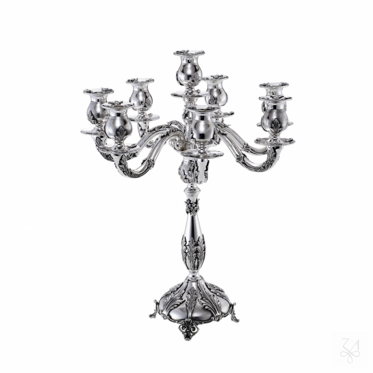 Candelabra 8L - Mod. Acanthus and Flowers