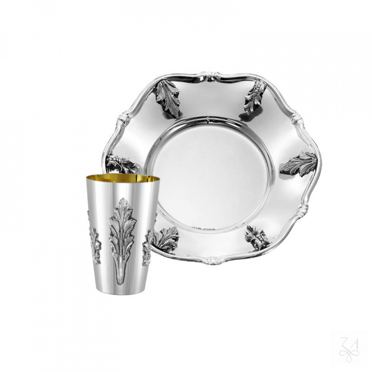 Kiddush Set - Mod. Acanthus Leaves