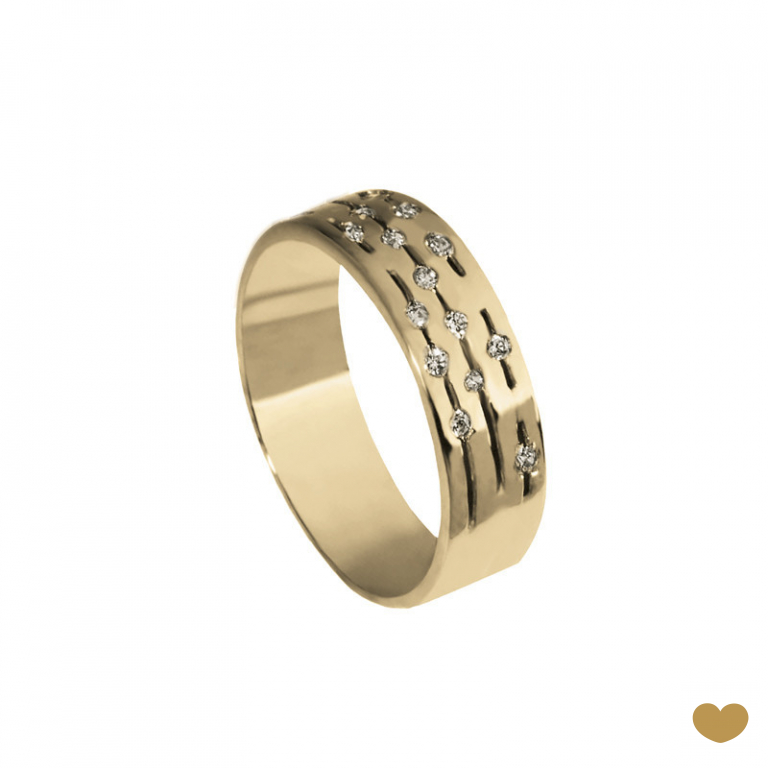 Aliança Passion Gold 9k - 5.7 mm