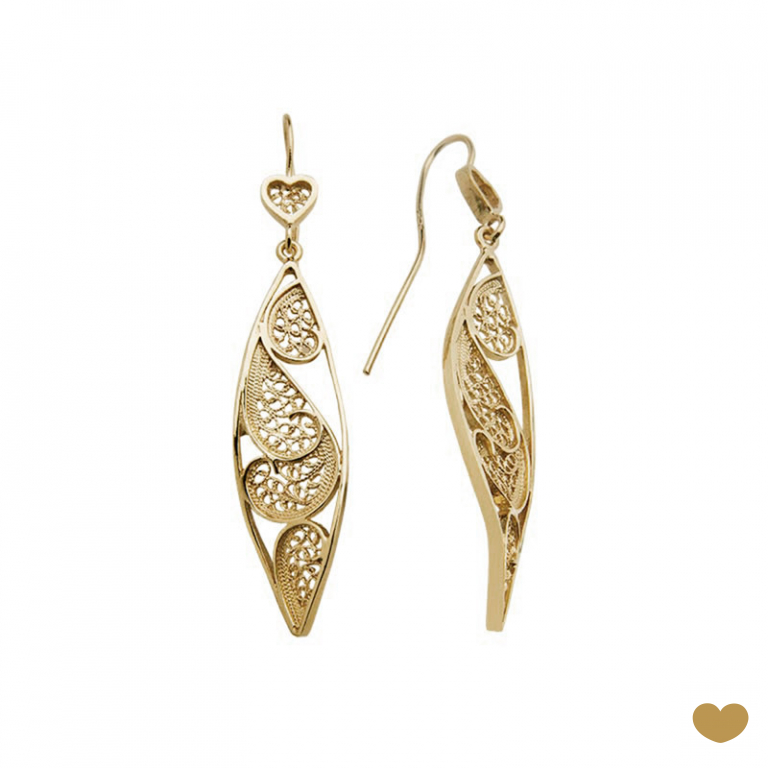 Brincos Filigrana Passion Gold 19k