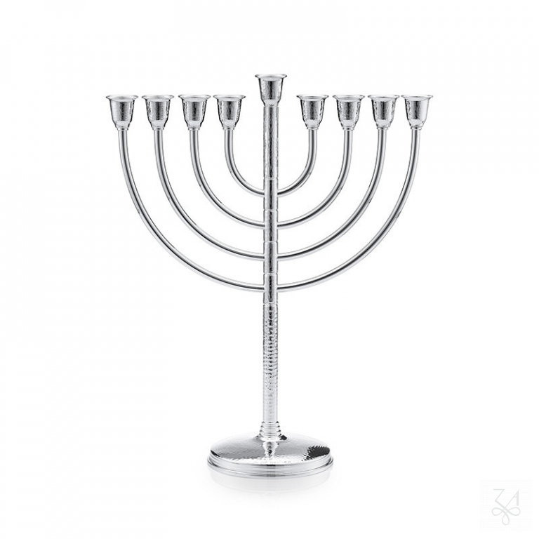 Menorah Mini Hammered - Mod. Tel Aviv