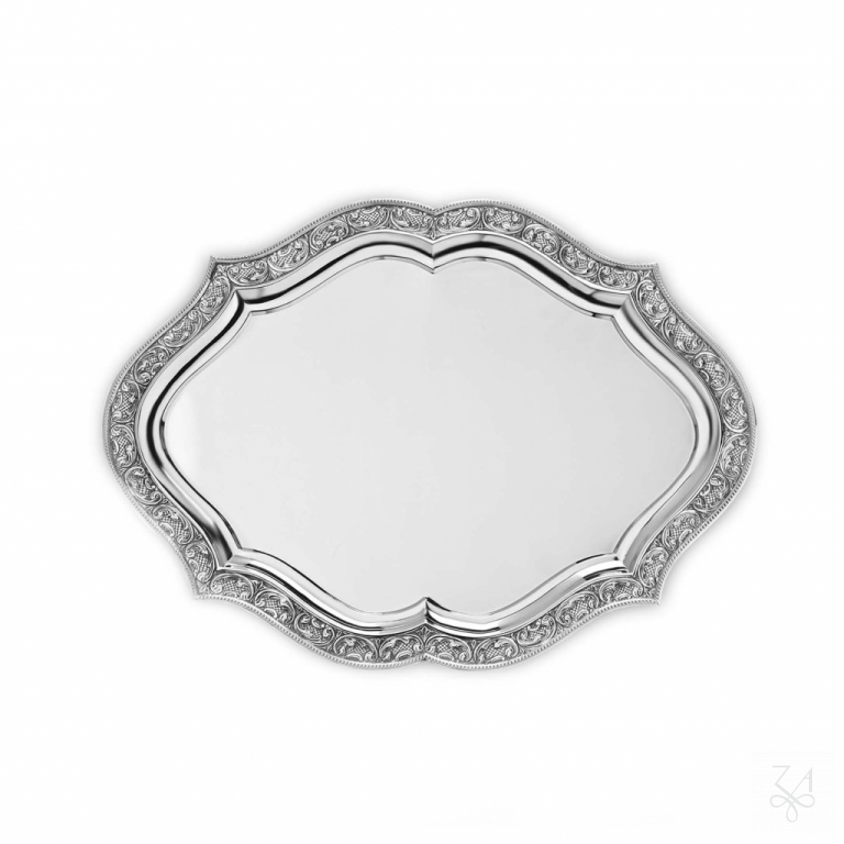 Oval Scalloped Tray - Mod. Chez Renascence