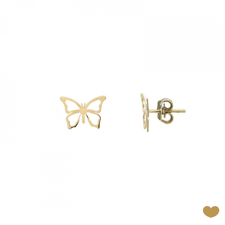 Brincos Passion Gold 19k -Borboleta