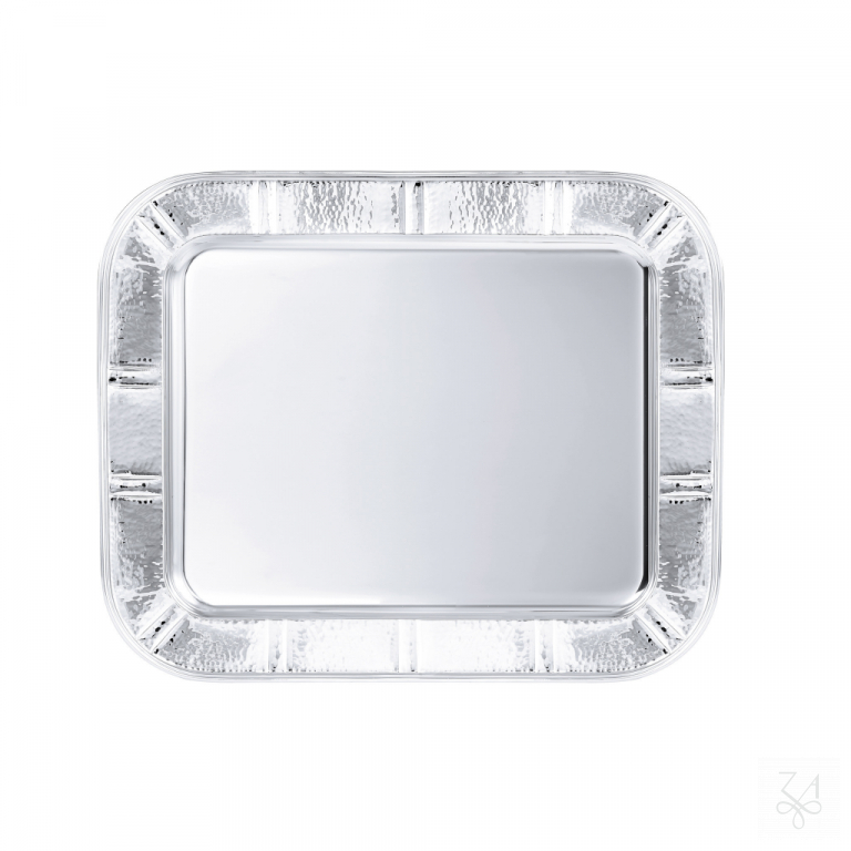 Rectangular Tray Hammered "Beat-Cut" - Mod. Zurich 48x37cm