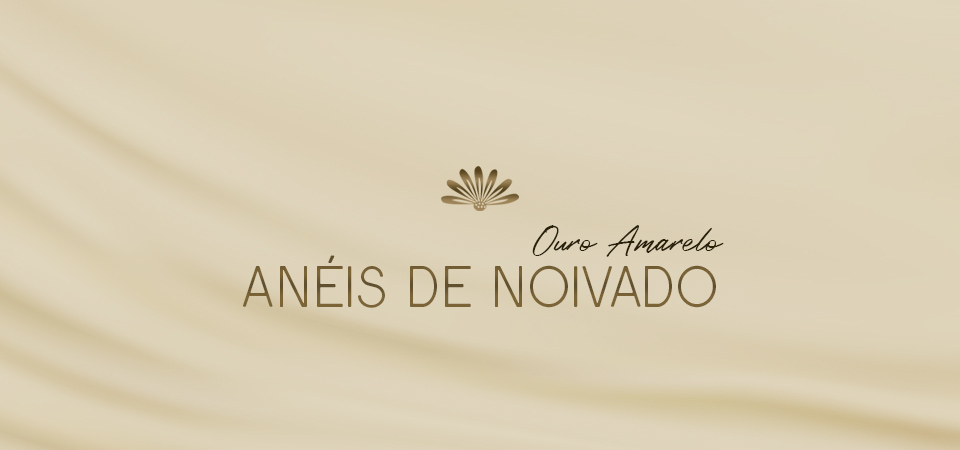 Anéis de Noivado em Ouro Amarelo
