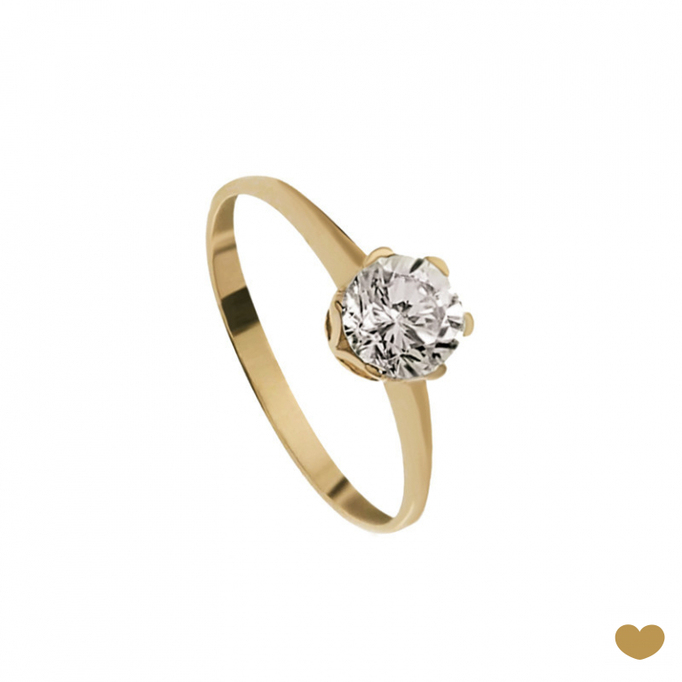 Anel Solitário Passion Gold 19.2k