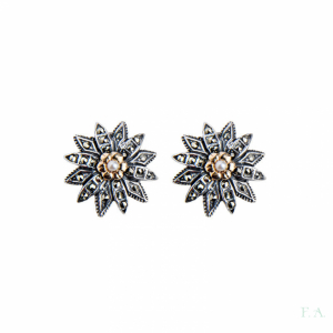 Earrings FA Marcasite - Flower 1