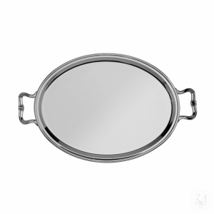 Oval Tray, 45x34, w/ Handles, Mod. Inglese 1
