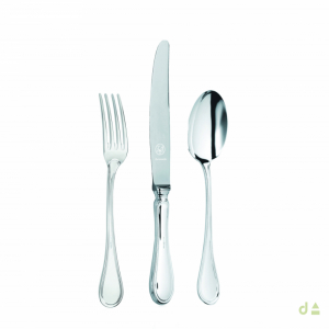 CUBIERTOS EN METAL PLATEADO INFANTIL 3PC - MOD. BL 1