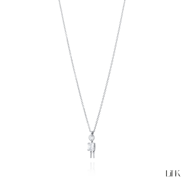 COLLAR LINK - NIÑO PIEDRA BLANCA 2