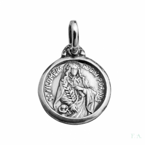 MEDALLA EN PLATA RED. - STA FILOMENA 1.3CM 1