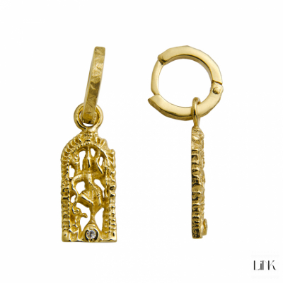 Hoops Earrings Link World Energy - Goddess Ixchel 1
