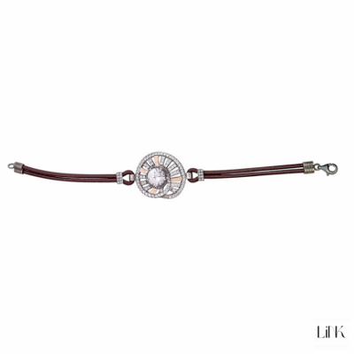 PULSERA EN PLATA CON ZIRCONIAS  Y ORO 1