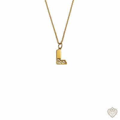 Filigree Necklace Saudade - Letter L 1