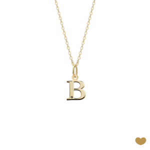 Colar Passion Gold 19.2k - Letra B 1