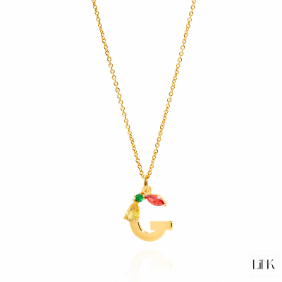 Necklace LINK - Letter G 1