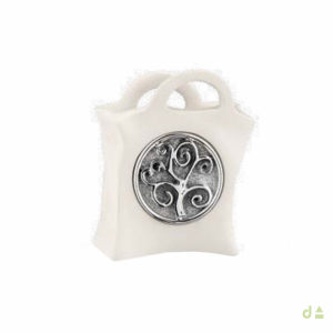 BIBELOT BLANCO ÁRBOL DE LA VIDA 7X8CM 1