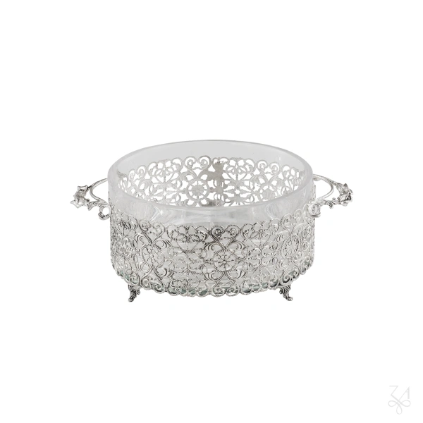 Oval Salt Holder with Handles 2