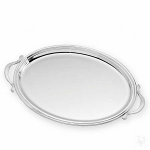 Oval Tray - Model Inglese - 41x30cm - With Handles 1