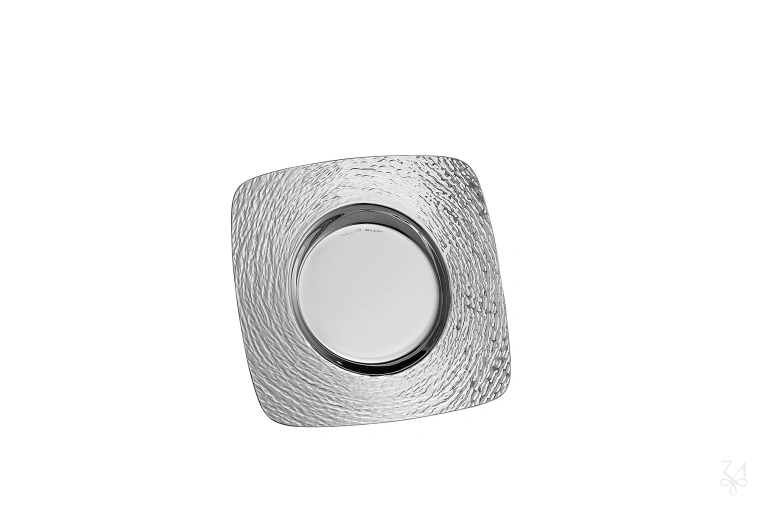 STERLING SILVER HAMMERED COASTER DESIGN 14X14 HAMMERED BORD 1