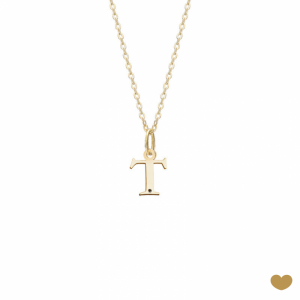 Colar Passion Gold 19.2k - Letra T 1