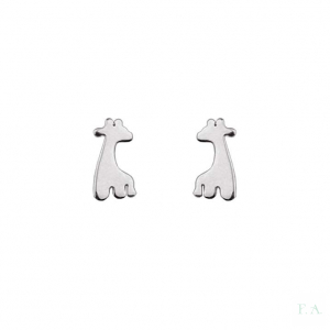 PENDIENTES INFANTILES EN PLATA - MOD. JIRAFA 1