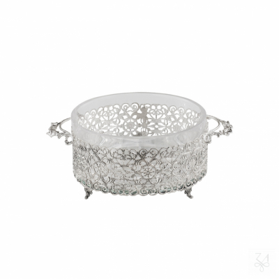 Oval Salt Holder with Handles 1