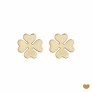 Brincos Passion Gold 19.2k - Trevo 1