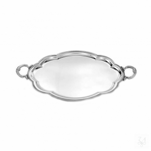 Oval Wavy Tray 45x36 w/ Handles - Mod. Impero 1