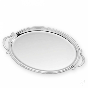 Oval Tray - Model Inglese - 36x26cm - With Handles 1