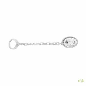 CHUPETERO OVAL C/CHUPETE BLANCA 1