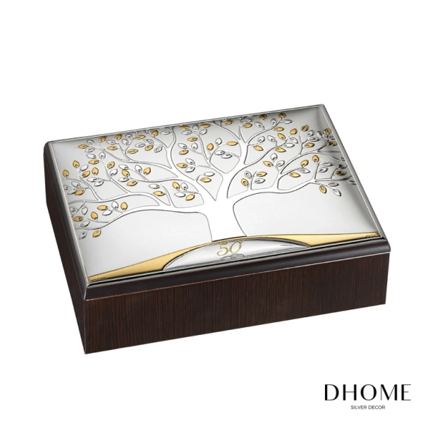 CAJA JOYERO ARBOL DE LA VIDA 15X20 - 50 ANIVERSARIO 1