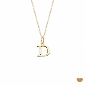 Colar Passion Gold 19.2k - Letra D 1