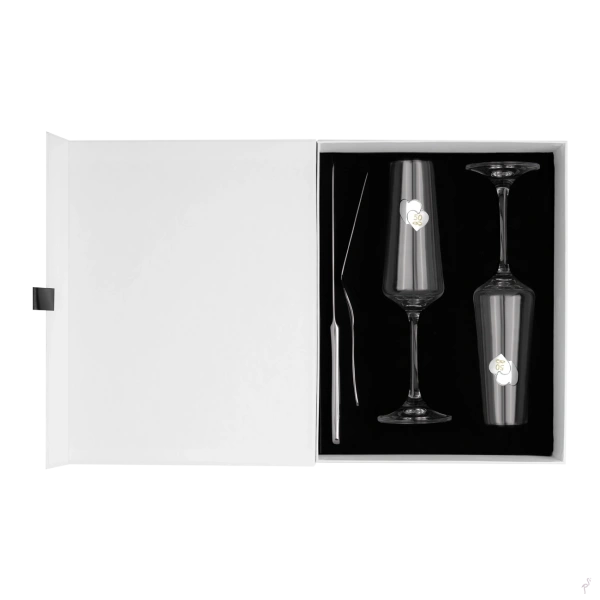 SET COPAS CORAZONES + PALA Y CUCHILLO - 50 ANIVERSARIO 2