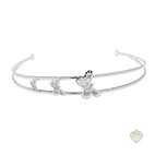 TIARA DOBLE EN PLATA  CON MARIPOSAS FILIGRANA 1