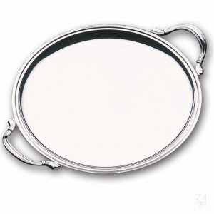 Round Tray - Model Inglese- D.33cm- With Handles 1
