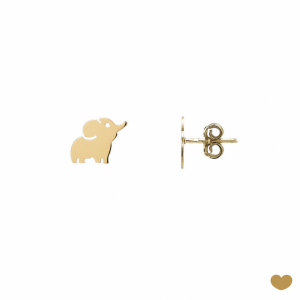 Brincos Passion Gold 19k - Elefante 1