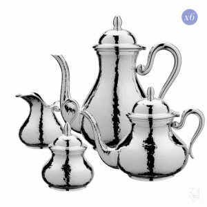 Coffee Set "Donizetti" - Hammered-  6 people 1