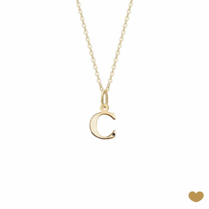 Colar Passion Gold 19.2k - Letra C 1