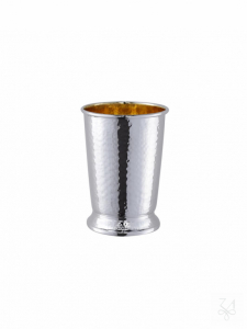 Kiddush Cup Hammered w/ Base 1