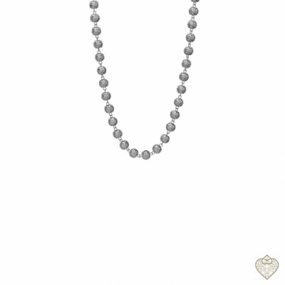 COLLAR EN PLATA - CUENTAS 4MM 1