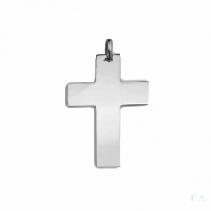 CRUZ EN PLATA 9CM 1