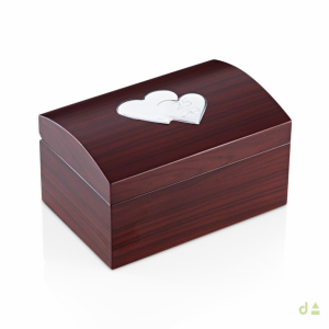 CAJA JOYERO18X10X9 C/ CORAZÓN DOBLE 25 ANIVERSARIO 1
