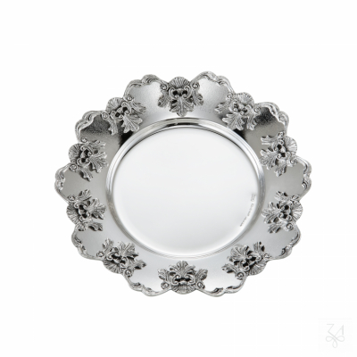 Kiddush Plate Shell and Garland D.-21cm - Mod. Maestro 1