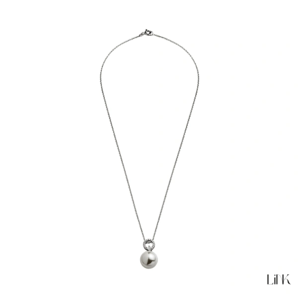 COLLAR CON CIRCONIA Y PERLA 2