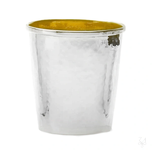 Baby Cup Model Conico Pinot- H-7cm -Hammered and Gold inside 1