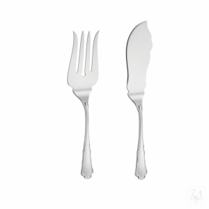 Two Pieces Serving Fish Set - Mod. Barocco 1