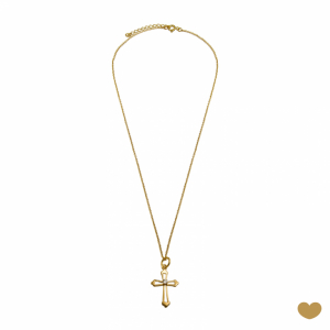 Colar Passion Gold 19.2k - Cruz 2