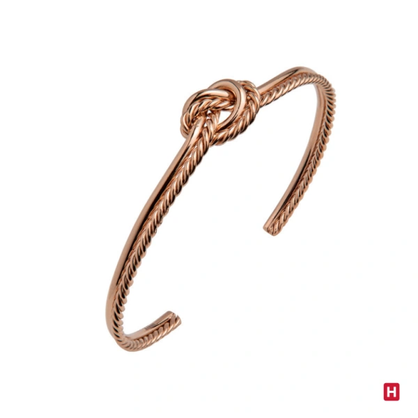 BANGLE HASSU DORADO ROSA 1