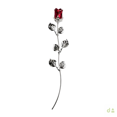 BIBELOT ROSA COLOR ROJO OSCURO 30CM 2